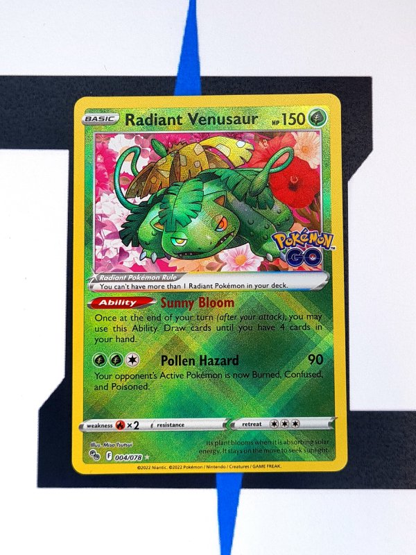 Radiant Venusaur PGO 004 - Pokemon GO Pokemon Karten Radiant Venusaur PGO 004 - Pokemon GO Pokemon Karten
