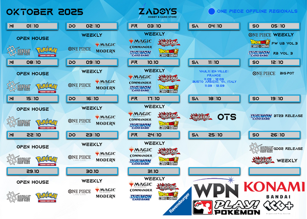 events-turniere-oktober-zadoys-pokemon-magic-yugioh-dragon-ball-super-digimon-one-piece-battle-spirits-saga