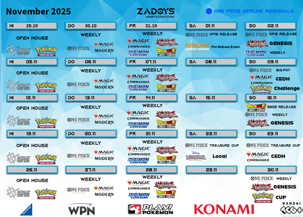 events-turniere-november-zadoys-pokemon-magic-yugioh-dragon-ball-super-digimon-one-piece-battle-spirits-saga