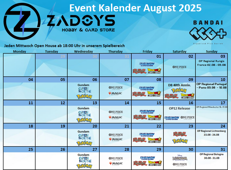 events-turniere-august-zadoys-pokemon-magic-yugioh-dragon-ball-super-digimon-one-piece-battle-spirits-saga