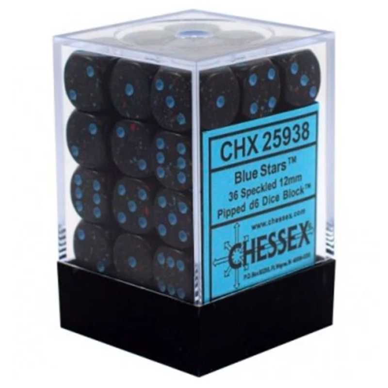 chessex-speckled-12mm-d6-dice-blocks-with-pips-36-dice-blue-stars-verpackung