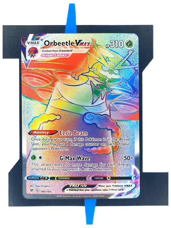 pokemon-karte-Orbeetle-Vmax-Rainbow-Rare-Vivid-Voltage-186-englisch