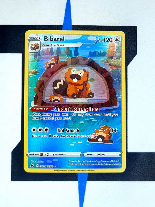  Analyzing image     pokemon-karte-bibarel-art-rare-crown-zenith-galarian-gallery-25-englisch