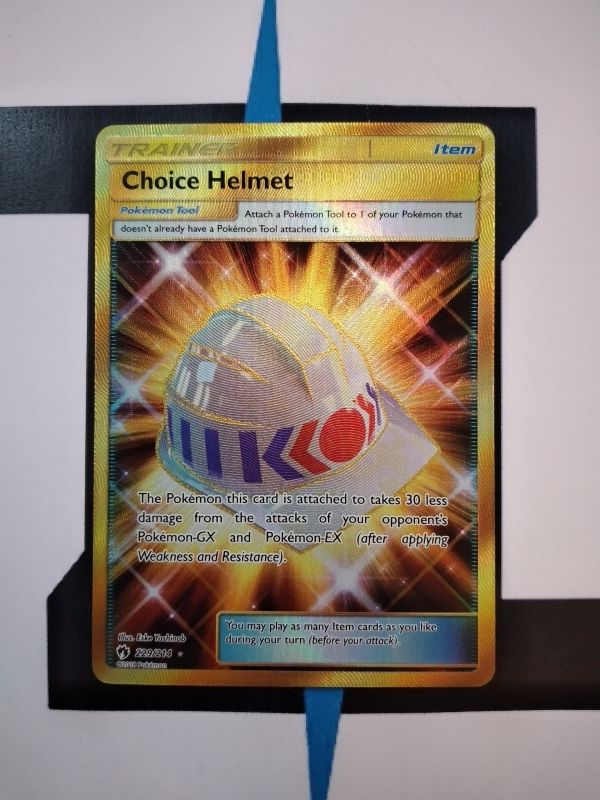  Analyzing image    pokemon-karte-choice-helmet-gold-rare-lost-thunder-229-englisch