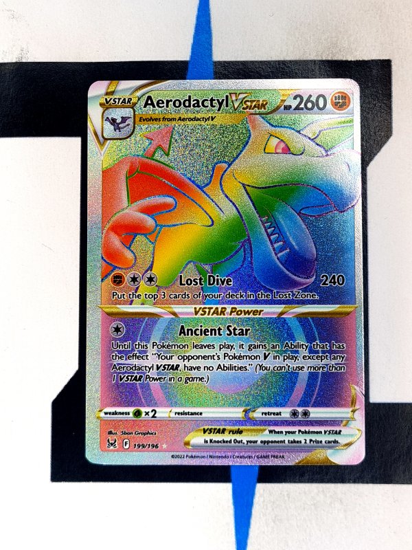    pokemon-karten-aerodactyl-vstar-lost-origin-rainbow-rare-englisch