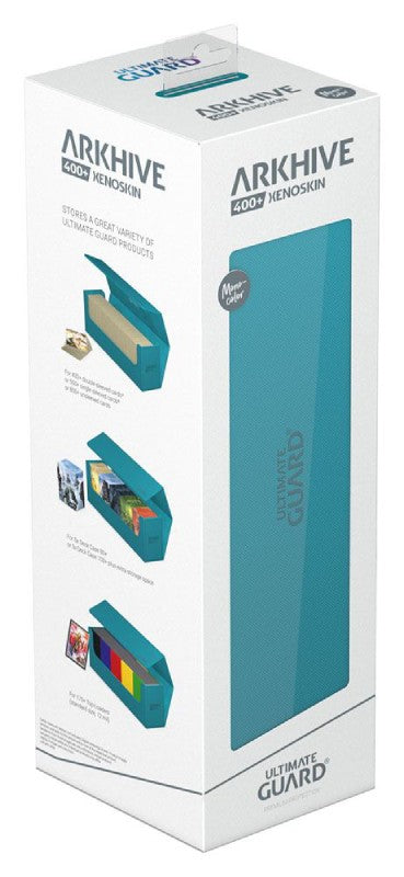 ultimate-guard-arkhive-400-xenoskin-monocolor-petrolblau-verpackung