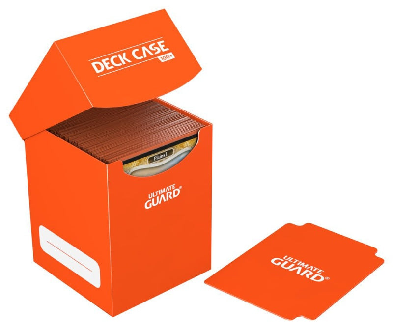 ultimate-guard-deck-case-100-orange-offen-mit-inhalt