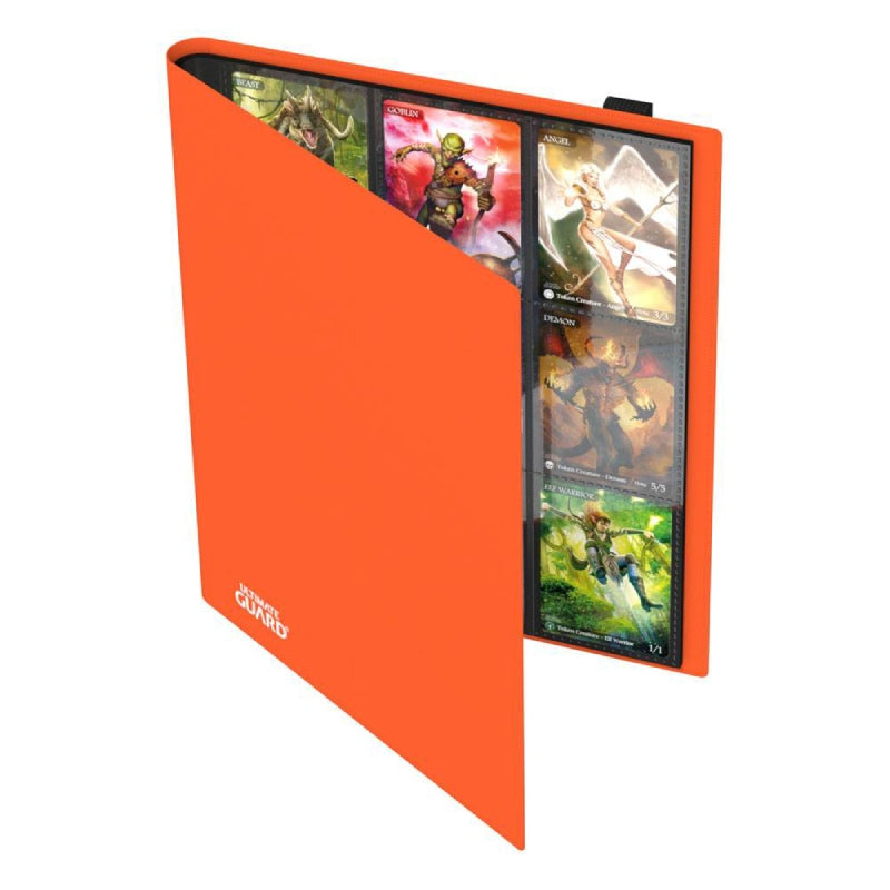 ultimate-guard-flexxfolio-360-18-pocket-orange-oben-offen