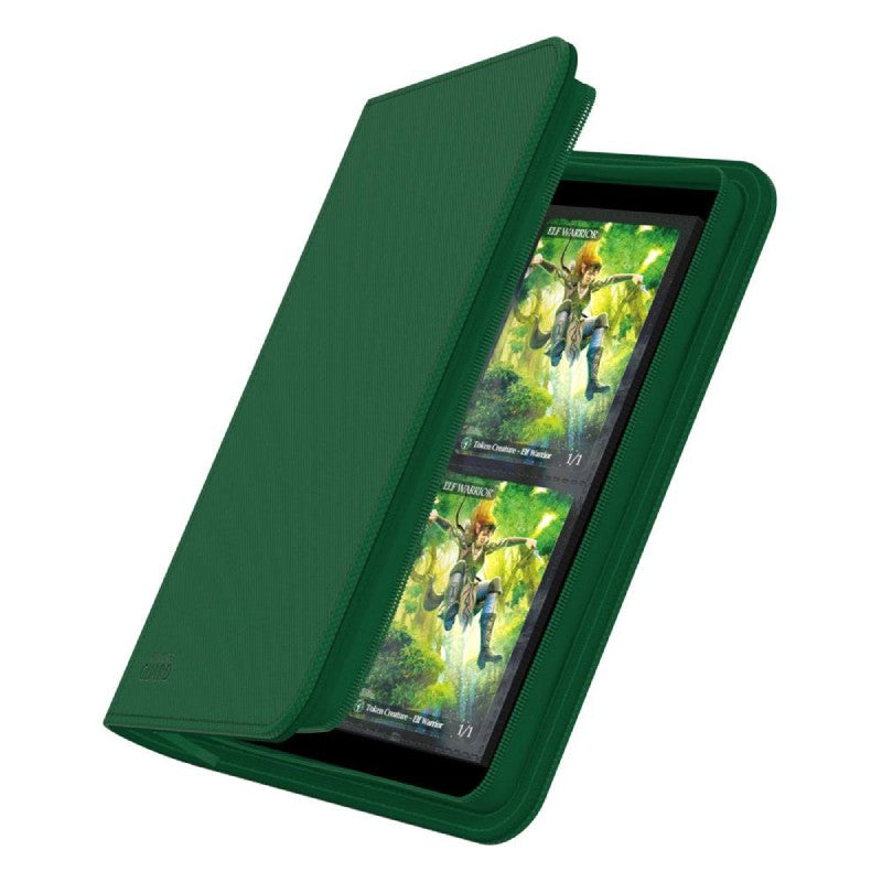 ultimate-guard-zipfolio-160-8-pocket-xenoskin-grun-seite-offen