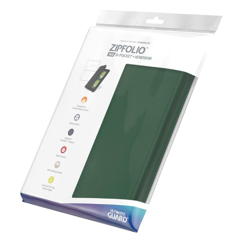 ultimate-guard-zipfolio-160-8-pocket-xenoskin-grun-verpackung