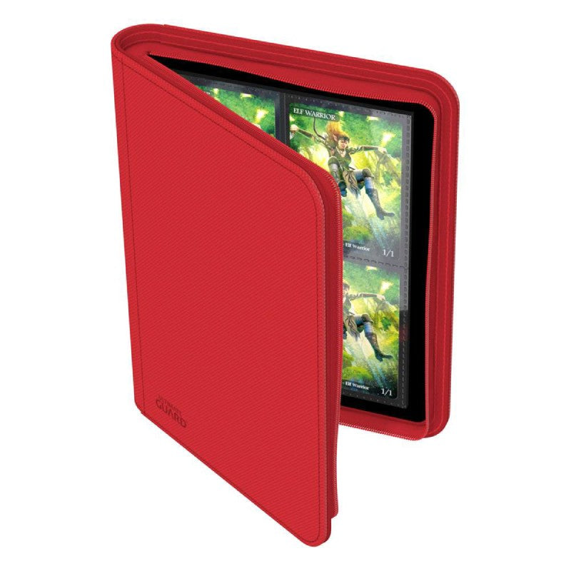 ultimate-guard-zipfolio-160-8-pocket-xenoskin-rot-oben-offen