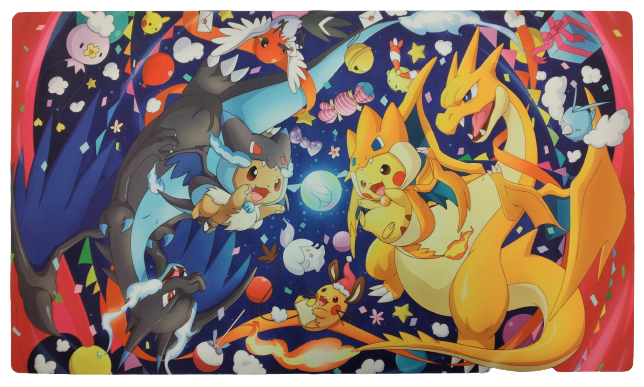 Custom Playmat Poncho Eevee & Pikachu