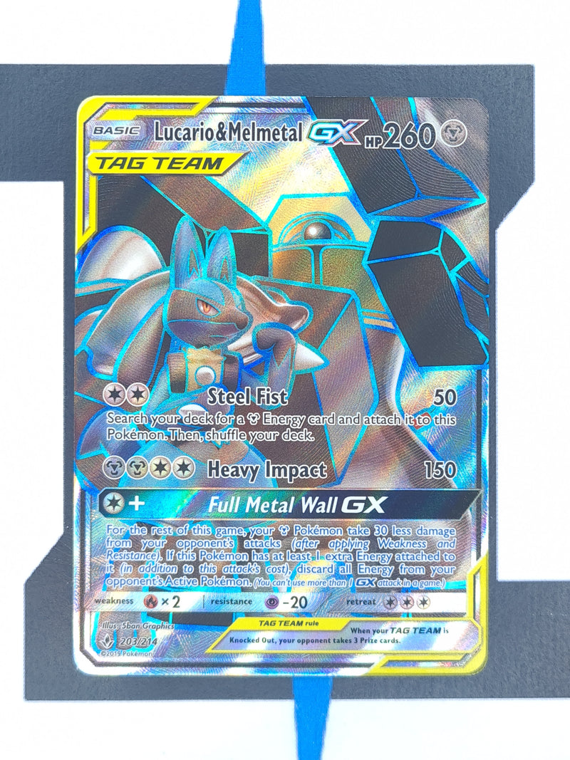 Lucario & Melmetal GX UNB203 EN NM