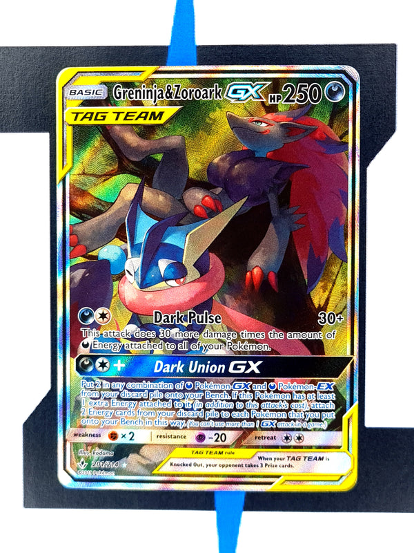 Greninja & Zoroark GX UNB201 EN EX