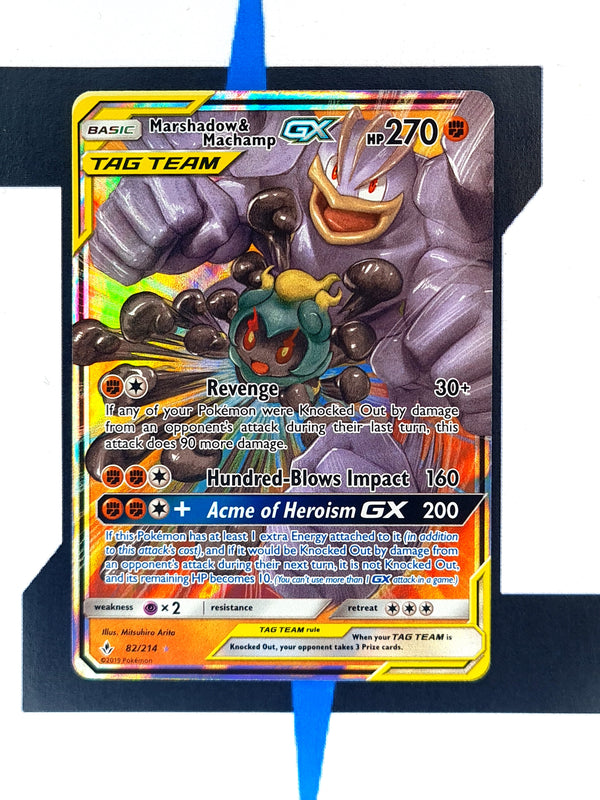 Marshadow & Machamp GX UNB82 EN NM