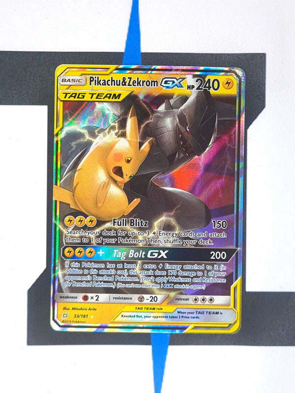 Pikachu & Zekrom GX TEU33 EN NM