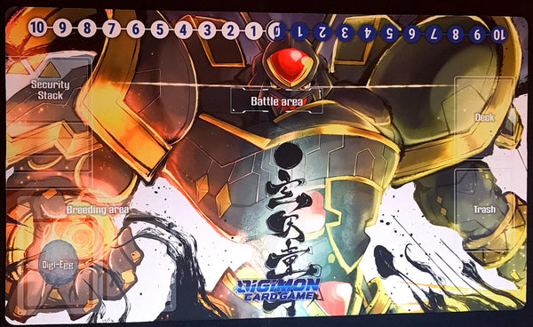 Custom Digimon Playmat Alphamon