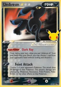 Pokemon Karte Umbreon (CEL POP5 17) aus dem Set Celebrations