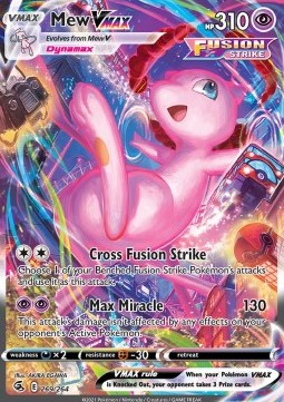 Pokemon Karte Mew VMAX (FST 269) aus dem Set Fusions Angriff
