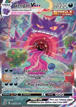 Pokemon Karte Gengar VMAX (FST 271) aus dem Set Fusions Angriff