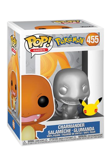Pokemon POP! Games Vinyl Figur Glumanda Silver