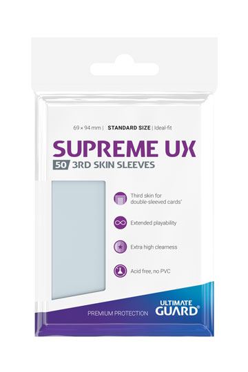 Ultimate Guard Supreme UX 3rd Skin Sleeves Standardgröße Transparent (50)