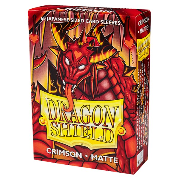 Dragon Shield Small Sleeves Matte Crimson (60Sleeves)